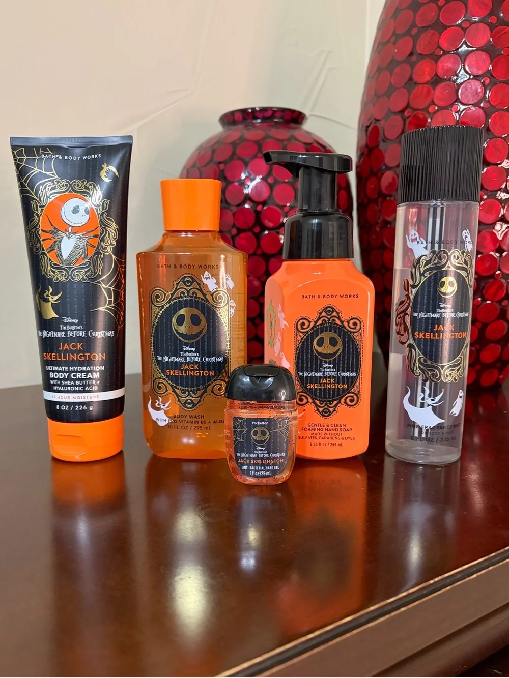 Bath & Body Works Jack Skellington 5 Piece Set Nightmare Before Christmas